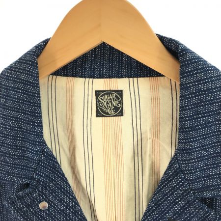  SUGAR CANE シュガーケーン メンズ クルーザージャケット インディゴストライプ サイズ42 SC13420 ネイビー