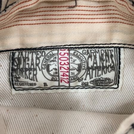  SUGAR CANE シュガーケーン メンズ クルーザージャケット インディゴストライプ サイズ42 SC13420 ネイビー