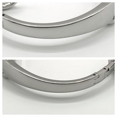  GUCCI グッチ Gライン バングルウォッチ クォーツ腕時計 14880893 ブラウン x シルバー