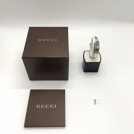  GUCCI グッチ Gライン バングルウォッチ クォーツ腕時計 14880893 ブラウン x シルバー
