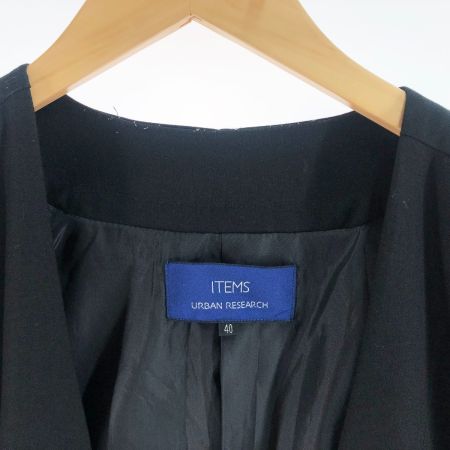  Urban Research アーバンリサーチ メンズ ノーカラーコート サイズ40 WH76-17Y025 ブラック