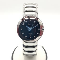 〇〇 RADO ラドー ダイアスター クォーツ 腕時計  129.0531.3 シルバー x ブラック  Aランク