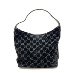 〇〇 GUCCI グッチ GG柄 ワンショルダー ショルダーバッグ 　 001 3298 ブラック Cランク