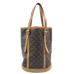 〇〇 LOUIS VUITTON ルイヴィトン モノグラム バケットGM ショルダーバッグ M42236 ブラウン Bランク