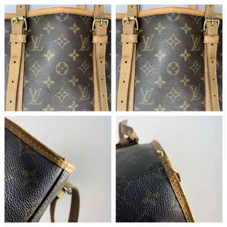  LOUIS VUITTON ルイヴィトン モノグラム バケットGM ショルダーバッグ M42236 ブラウン