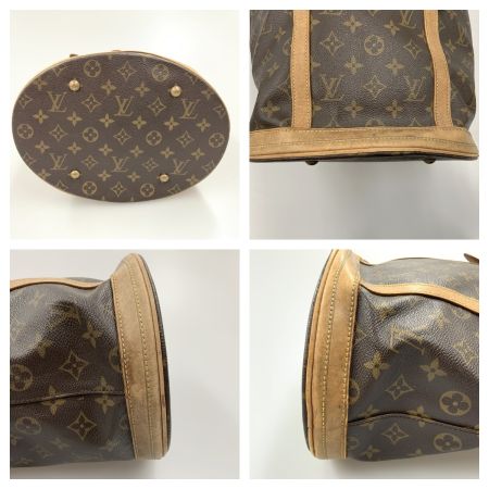  LOUIS VUITTON ルイヴィトン モノグラム バケットGM ショルダーバッグ M42236 ブラウン