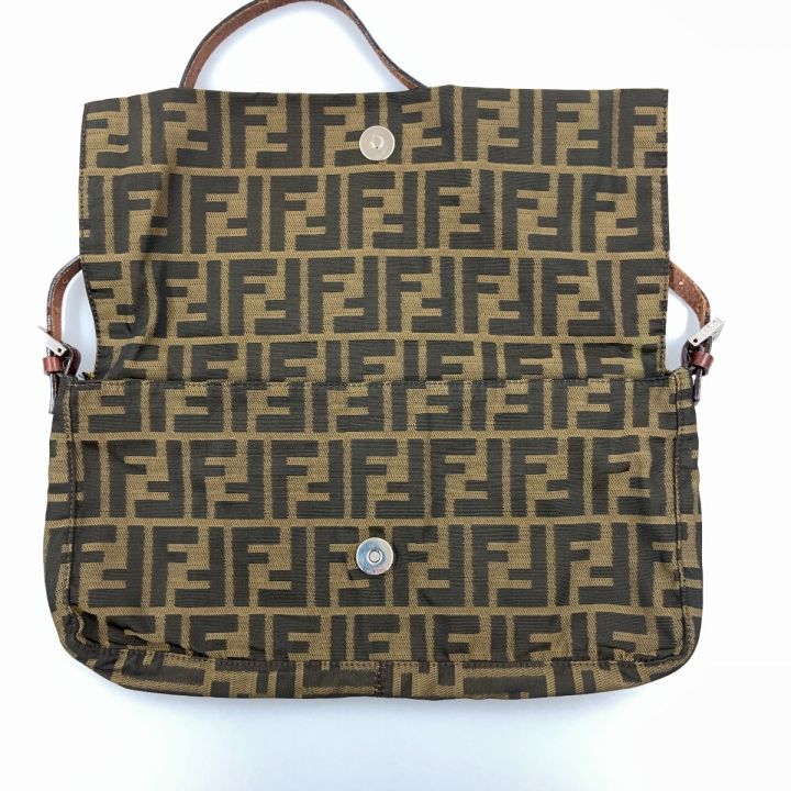 FENDI フェンディ ズッカ ワンショルダーバッグ ショルダーバッグ ナイロン 2305.26776.018  ブラウン｜中古｜なんでもリサイクルビッグバン