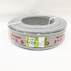 〇〇 YAZAKI 電材 VVFケーブル 3芯 3× 2.0 PbF 100m 未開封品 3x2.0 Nランク