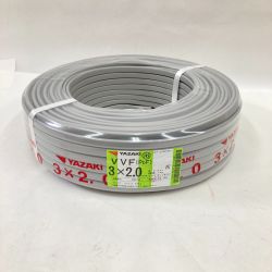 〇〇 YAZAKI 電材 VVFケーブル 3芯 3× 2.0 PbF 100m 未開封品 3x2.0 Nランク