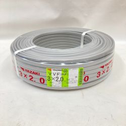 〇〇 YAZAKI 電材 VVFケーブル 3芯 3× 2.0 PbF 100m 未開封品 3x2.0 Nランク