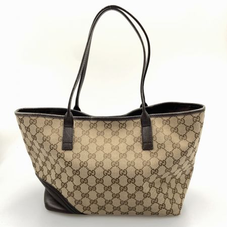  GUCCI グッチ GGキャンバス ニューブリット トートバッグ 169946 ベージュ x ブラウン