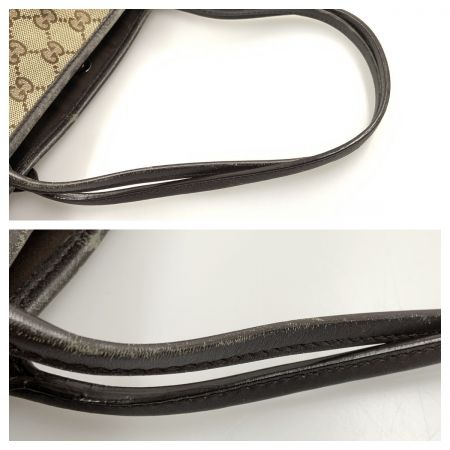  GUCCI グッチ GGキャンバス ニューブリット トートバッグ 169946 ベージュ x ブラウン