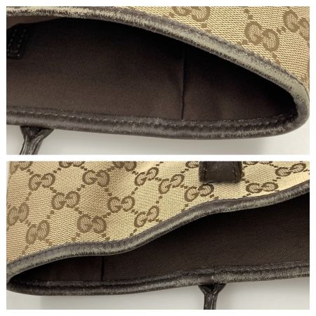  GUCCI グッチ GGキャンバス ニューブリット トートバッグ 169946 ベージュ x ブラウン