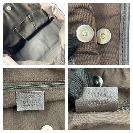  GUCCI グッチ GGキャンバス ニューブリット トートバッグ 169946 ベージュ x ブラウン