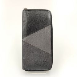 〇〇 LOUIS VUITTON ルイヴィトン タイガ ジッピーウォレット ヴェルティカル ラウンドファスナー長財布 M30731 ブラック Bランク