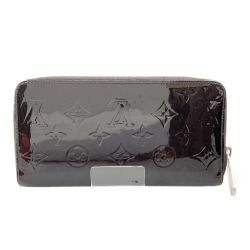 〇〇 LOUIS VUITTON ルイヴィトン モノグラム ヴェルニ ジッピー ウォレット ラウンドファスナー長財布 M93522 エンジ Cランク