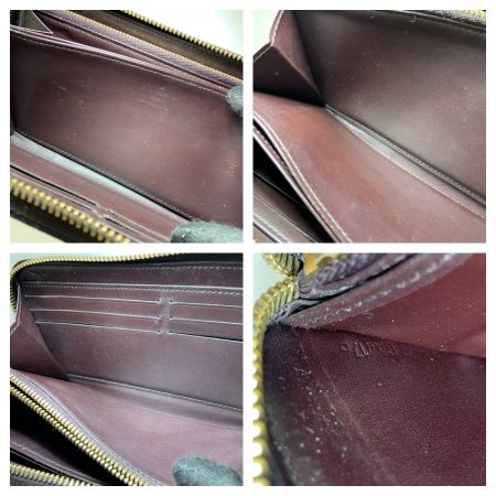  LOUIS VUITTON ルイヴィトン モノグラム ヴェルニ ジッピー ウォレット ラウンドファスナー長財布 M93522 エンジ