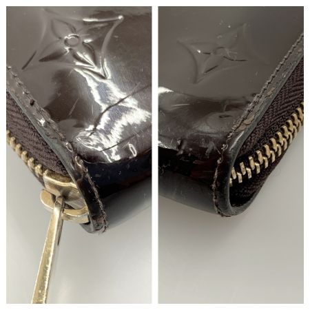  LOUIS VUITTON ルイヴィトン モノグラム ヴェルニ ジッピー ウォレット ラウンドファスナー長財布 M93522 エンジ