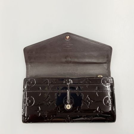  LOUIS VUITTON ルイヴィトン モノグラム ヴェルニ ポルトフォイユ サラ 二つ折り長財布 M90152 パープル 