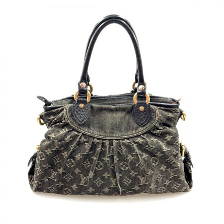  LOUIS VUITTON ルイヴィトン モノグラム デニム ネオ カヴィMM ハンドバッグ M95351 ブラック 現状渡し