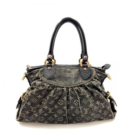  LOUIS VUITTON ルイヴィトン モノグラム デニム ネオ カヴィMM ハンドバッグ M95351 ブラック 現状渡し