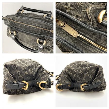  LOUIS VUITTON ルイヴィトン モノグラム デニム ネオ カヴィMM ハンドバッグ M95351 ブラック 現状渡し