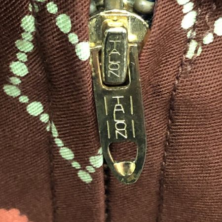  dry bones メンズ ギャバジャン Gabardine Jacket アーガイル柄 サイズL TALONZIP ブラウン×オレンジ