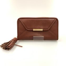 〇〇 Chloe クロエ ラウンドファスナー長財布 ブラウン Bランク