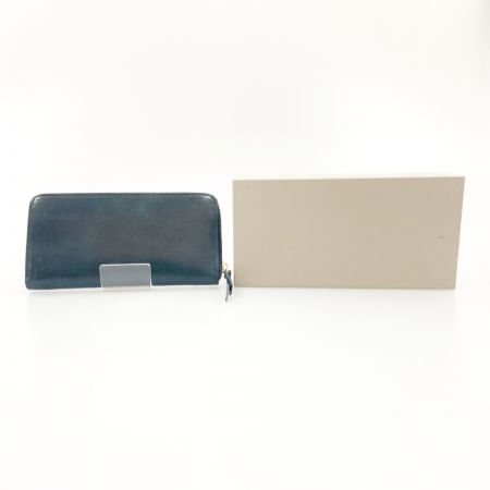  CORBO SLATE- Horween shell cordovan ラウンドファスナー 長財布 1LL-1504 ネイビー