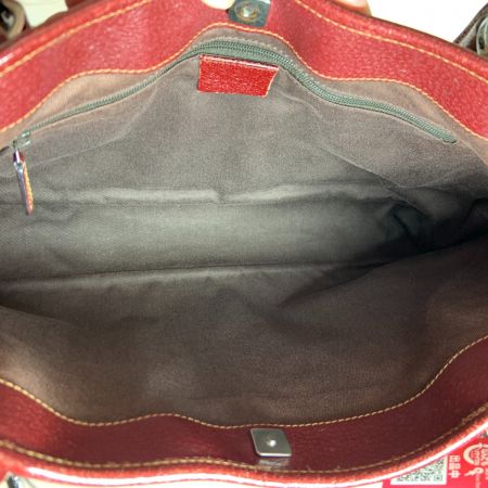  GUCCI グッチ GGキャンバス トートバッグ ハンドバッグ 113015 ベージュ x ワインレッド