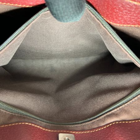  GUCCI グッチ GGキャンバス トートバッグ ハンドバッグ 113015 ベージュ x ワインレッド