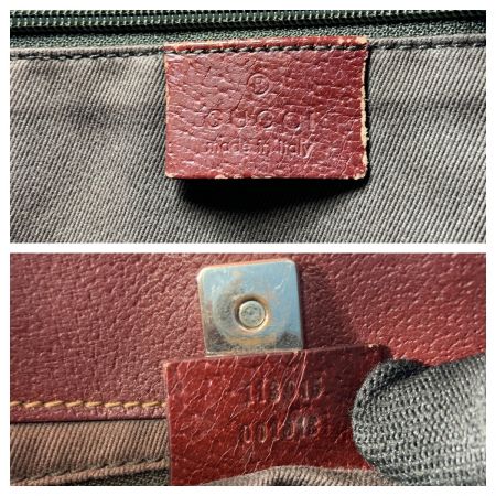  GUCCI グッチ GGキャンバス トートバッグ ハンドバッグ 113015 ベージュ x ワインレッド