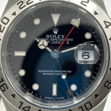  ROLEX ロレックス エクスプローラー2 自動巻き 腕時計 OH済み 16570 ブラック