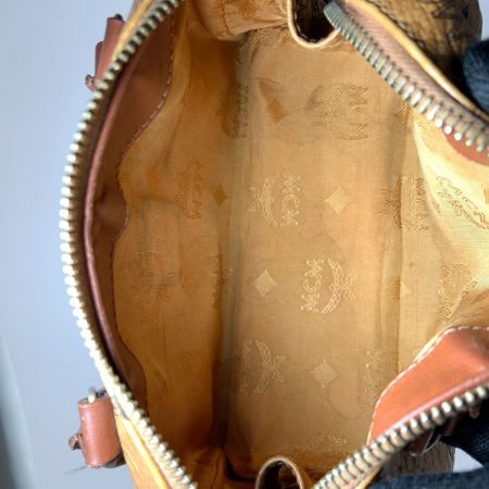  MCM エムシーエム ヴィセトス ミニボストンバッグ ハンドバッグ ブラウン