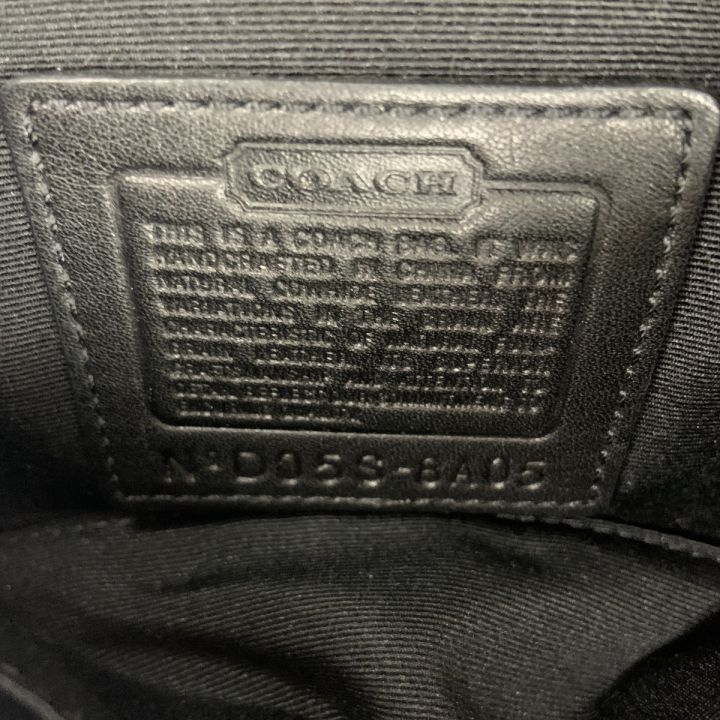 COACH コーチ ワンショルダー ショルダーバッグ 8A05 ブラック - 中古