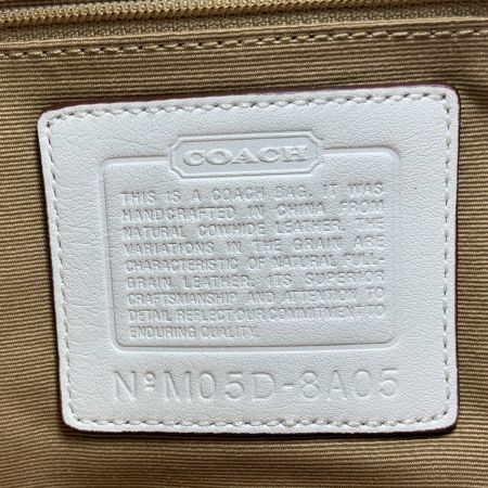  COACH コーチ ワンショルダー バッグ 8A05 ホワイト