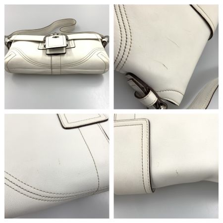  COACH コーチ ワンショルダー バッグ 8A05 ホワイト