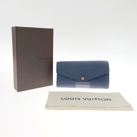  LOUIS VUITTON ルイヴィトン モノグラム アンプラント ポルトフォイユ サラ 二つ折り長財布 M41859 ブルー