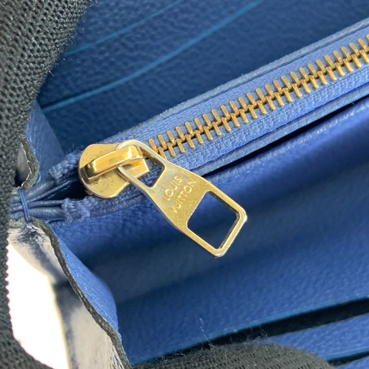 LOUIS VUITTON ルイヴィトン モノグラム アンプラント ポルトフォイユ サラ 二つ折り長財布 M41859  ブルー｜中古｜なんでもリサイクルビッグバン