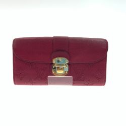 〇〇 LOUIS VUITTON ルイヴィトン マヒナ ポルトフォイユイリス 長財布 M58135 レッド Bランク