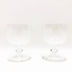 〇〇 Baccarat バカラ ローハン ワイングラス ペアセット 本体のみ Aランク