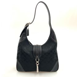 〇〇 COACH コーチ シグネチャー ワンショルダーバッグ 8K03 ブラック Cランク