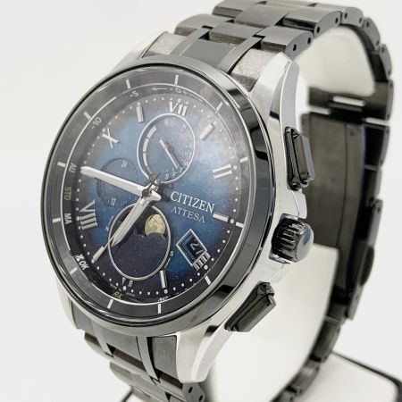  CITIZEN シチズン アテッサ DENPA Limited Models YOZORA Collection エコドライブ 腕時計 H874-005HK03 ブルー  x ブラック