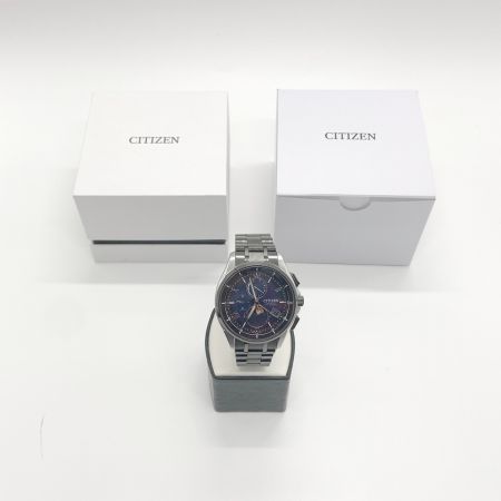  CITIZEN シチズン アテッサ DENPA Limited Models YOZORA Collection エコドライブ 腕時計 H874-005HK03 ブルー  x ブラック