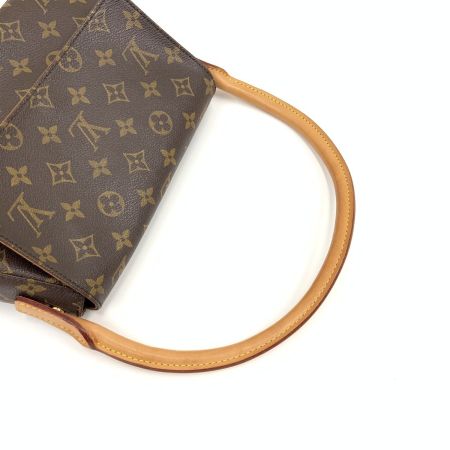  LOUIS VUITTON ルイヴィトン モノグラム ミニ ルーピング セミショルダーバッグ M51147 ブラウン