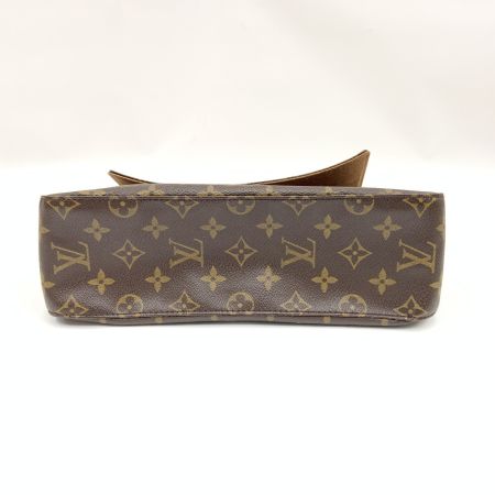  LOUIS VUITTON ルイヴィトン モノグラム ミニ ルーピング セミショルダーバッグ M51147 ブラウン