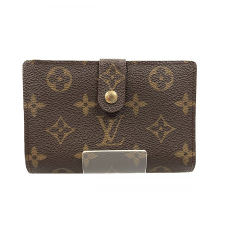  LOUIS VUITTON ルイヴィトン モノグラム ポルトフォイユ ヴィエノワ がま口短財布 M61663 ブラウン