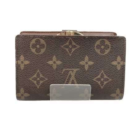  LOUIS VUITTON ルイヴィトン モノグラム ポルトフォイユ ヴィエノワ がま口短財布 M61663 ブラウン