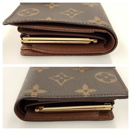  LOUIS VUITTON ルイヴィトン モノグラム ポルトフォイユ ヴィエノワ がま口短財布 M61663 ブラウン