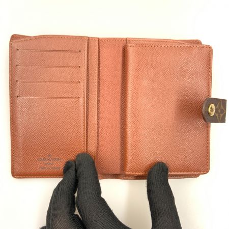  LOUIS VUITTON ルイヴィトン モノグラム ポルトフォイユ ヴィエノワ がま口短財布 M61663 ブラウン